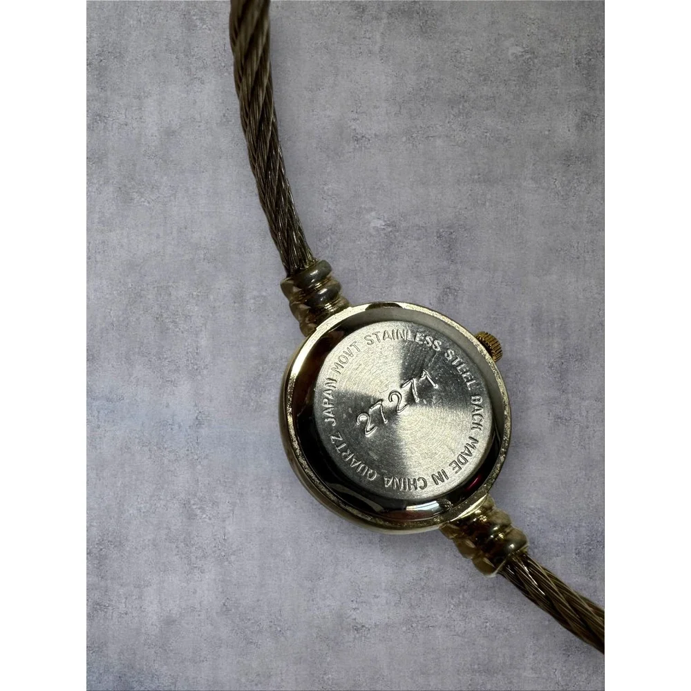 Kim Rogers Snowman Watch Womens Silver Tone Holiday Good Twisted Cable Cuff